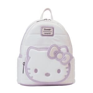 Sanrio Exclusive Hello Kitty Loungefly Quilted Texture Mini Backpack Bag